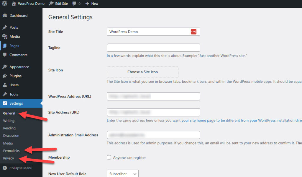 WordPress Essential Settings