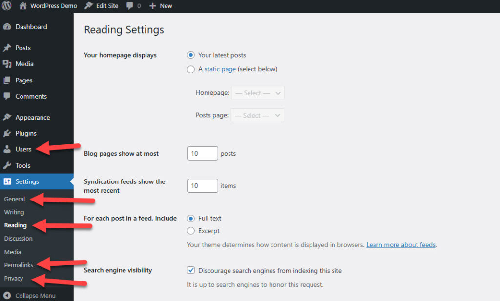 WordPress Basic Settings