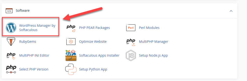 cPanel's Softaculous WordPress Installer